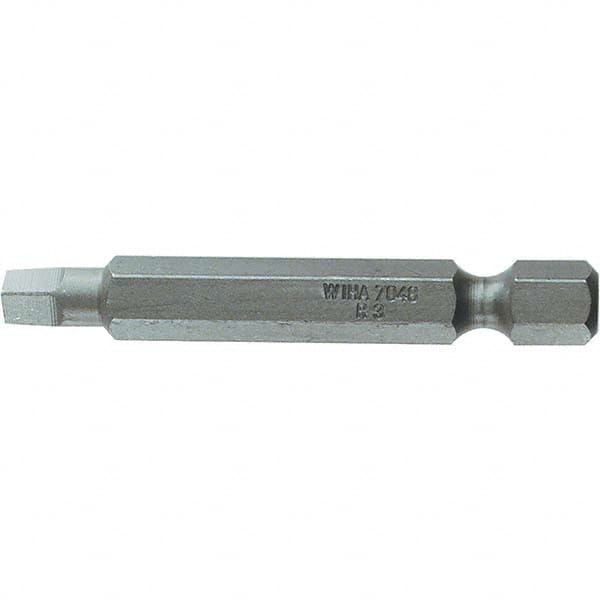 Wiha - #1" Square Size Power Bit - 1/4" Drive, 2" OAL - Caliber Tooling