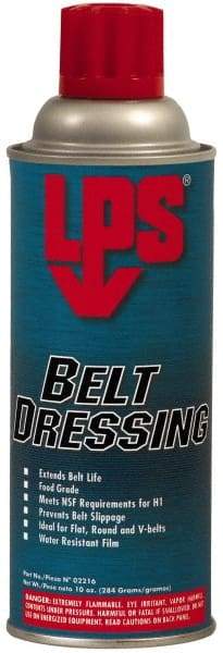 LPS - 10 Ounce Container Clear Aerosol, Belt and Conveyor Dressing - Food Grade, 352°F Max - Caliber Tooling