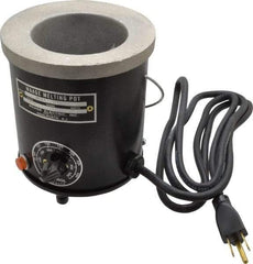 WAAGE - 1 Pint, 3" Deep, 150 to 450°F, Dip Coat Pot - 3-1/2" ID, 115 Volts, 400 Watts - Caliber Tooling