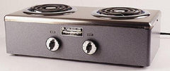 WAAGE - 20" Long x 10 Wide x 7" High, 115 Volt Hot Plate - 2 Burner, 1600 Watt, 14 Amps - Caliber Tooling