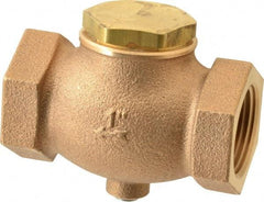 Conrader - 1" Bronze Check Valve - Inline, FNPT x FNPT - Caliber Tooling