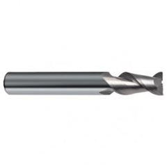 7/16" Dia. - 2-3/4" OAL - 45° Helix Bright Carbide End Mill - 2 FL - Caliber Tooling