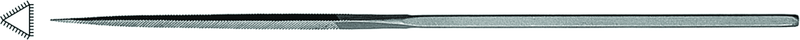 5-1/2" Escapement File, Three-Square, Cut 6 - Caliber Tooling