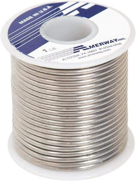 Made in USA - 1/8 Inch Diameter, 97SN/3CU, Lead Free Solder - 1 Lb., 10 Gauge - Exact Industrial Supply