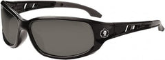 Ergodyne - Smoke Lenses, Framed Safety Glasses - Uncoated Lenses, Size Universal, Wrap Around - Caliber Tooling