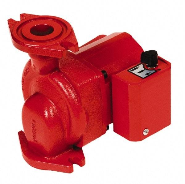 Bell & Gossett - .17 hp, 1 Phase, Cast Iron Housing, Noryl Impeller, Inline Circulator Pump - 115/230V Volt, 60 Hz Hz, 125 Max psi, 120V Motor - Caliber Tooling