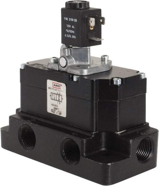 ARO/Ingersoll-Rand - Pilot-Operated Solenoid Valves Valve Type: 4-Way Poppet Actuator Type: Solenoid - Caliber Tooling