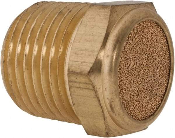 ARO/Ingersoll-Rand - 1/4 Male NPT, 9/16" Hex, 5/8" OAL, Breather Vent - 250 Max psi - Caliber Tooling