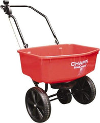 Chapin - 70 Lb Powder Coated Steel Walk Behind Broadcast Landscape Spreader - 10" Solid Rubber Wheels - Caliber Tooling