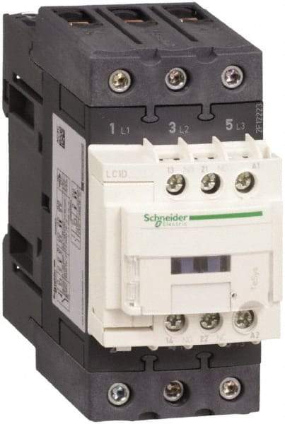 Schneider Electric - 3 Pole, 230 Coil VAC at 50/60 Hz, 65 Amp at 440 VAC, Nonreversible IEC Contactor - CCC, CSA, CSA C22.2 No. 14, EN/IEC 60947-4-1, EN/IEC 60947-5-1, GOST, RoHS Compliant, UL 508, UL Listed - Caliber Tooling