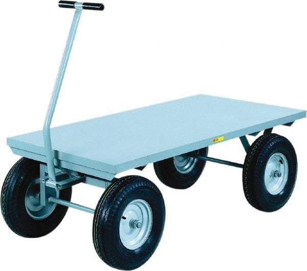 Little Giant - 3,000 Lb Capacity Steel Wagon Truck - Steel Deck, 30" OAW, 0" Platform Length - Caliber Tooling