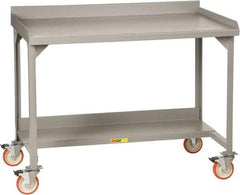 Little Giant - Mobile Workbench - Steel, Gray, 72" Long x 28" Deep x 39" High - Caliber Tooling