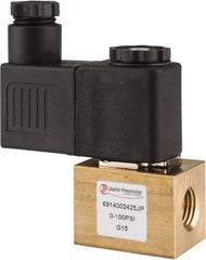 PRO-SOURCE - 1/4", 2/2 Way Square Body Stacking Solenoid Valve - 24 VDC, 0.18 CV Rate, 2.95" High x 2.64" Long - Caliber Tooling