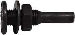 Tanis - 1/2" Arbor Hole to 1/4" Shank Diam Drive Arbor - For 3" Small Diam Wheel Brushes - Caliber Tooling