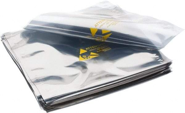 Value Collection - 8" Long x 8" Wide, 3 mil Thick, Clear Metalized Static Shield Bag - Metal-In - Caliber Tooling