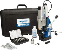 Hougen - 2" Travel, Portable Magnetic Drill Press - 250 & 450 RPM, 9 Amps, 1.5 hp, 1035 Watts - Caliber Tooling