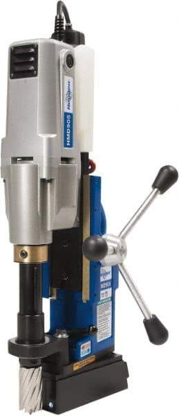 Hougen - 2" Travel, Portable Magnetic Drill Press - 250 & 450 RPM, 9 Amps, 1.5 hp, 1035 Watts - Caliber Tooling