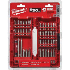 Milwaukee Tool - Power & Impact Screwdriver Bit Sets Point Type: Assorted Bit Type: Driver - Caliber Tooling