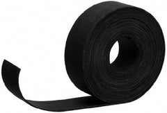 Made in USA - 1/32" Thick x 36" Wide Black Buna-N Rubber Roll - Cut to Length, Adhesive Back, 50 Shore A Durometer, 2,500 psi Tensile Strength, -20°F to 170°F - Caliber Tooling