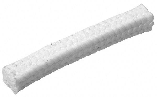 Made in USA - 1/4" x 18' Spool Length, PTFE/Sanitary Compression Packing - 1,000 Max psi, 500° F Max, White - Caliber Tooling