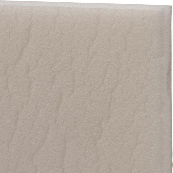 Made in USA - 54" Wide, Polyethylene Foam Rubber Foam Sheet - White, -110 to 180°F, Adhesive Backing, Cut-to-Length - Caliber Tooling