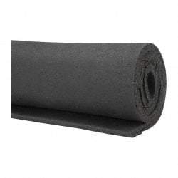 Made in USA - 36" Wide, Natural Foam Rubber Foam Sheet - 55 to 65 Durometer, Black, -40 to 160°F, Cut-to-Length - Caliber Tooling