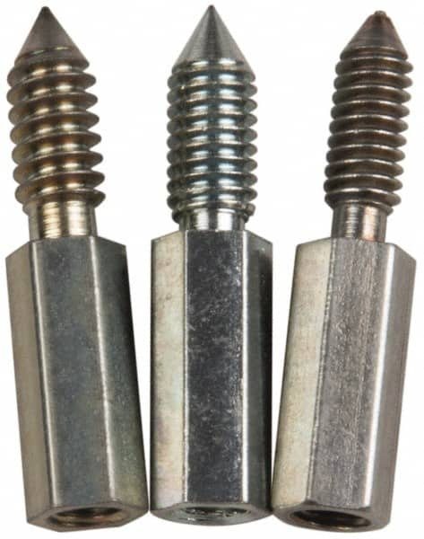 Made in USA - 3 Piece Flexible/Rigid Lantern Gland Thread Adapter Packing Tool Tip Set - 8-32, 10-24, 10-32 Thread, For 7-1/2" Flexible or 6" Rigid Shaft Packing Tools - Caliber Tooling