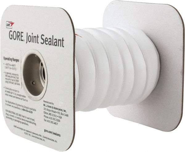 Value Collection - 15' Long x 1/2" Wide Gore Tex Joint Sealant - White, 1-1/8 to 1-1/2" Approximate Flange Form Width - Caliber Tooling