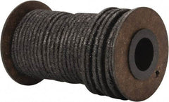 Made in USA - 1/8" x 50' Spool Length, Acrylic Fiber Graphite Yarn Compression Packing - 500° F Max, Dark Gray - Caliber Tooling