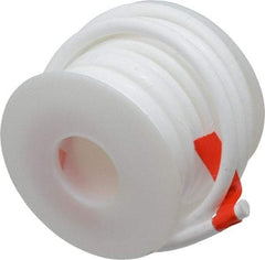 Made in USA - 7/32" x 15' Spool Length, PTFE Compression Packing - -450 to 550° F, White - Caliber Tooling