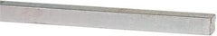 Made in USA - 12" Long x 3/16" High x 3/16" Wide, Zinc-Plated Oversized Key Stock - C1018 Steel - Caliber Tooling