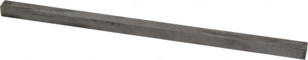 Made in USA - 12" Long x 1/2" High x 1/2" Wide, Undersized Key Stock - 18-8 Stainless Steel - Caliber Tooling