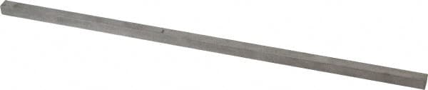 Made in USA - 12" Long x 5/16" High x 5/16" Wide, Undersized Key Stock - Type 316 Stainless Steel - Caliber Tooling