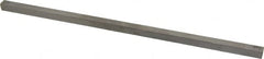 Made in USA - 12" Long x 3/8" High x 3/8" Wide, Undersized Key Stock - Type 316 Stainless Steel - Caliber Tooling