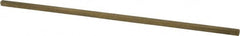 Made in USA - 12" Long x 1/4" High x 1/4" Wide, Over/Undersized Key Stock - Alloy 360 Brass - Caliber Tooling