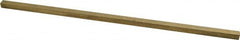 Made in USA - 12" Long x 5/16" High x 5/16" Wide, Over/Undersized Key Stock - Alloy 360 Brass - Caliber Tooling