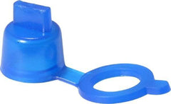 Caplugs - Grease Fitting Cap - Blue, 100 Pieces - Caliber Tooling