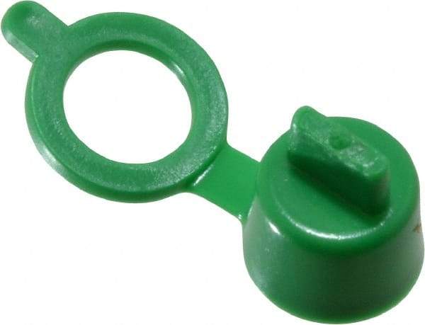 Caplugs - Grease Fitting Cap - Green, 100 Pieces - Caliber Tooling