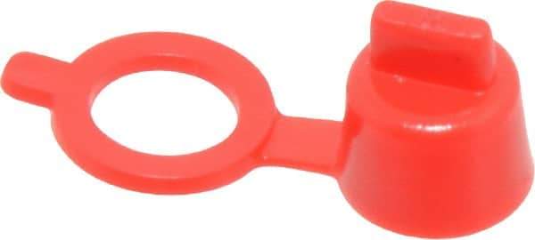 Caplugs - Grease Fitting Cap - Red, 100 Pieces - Caliber Tooling