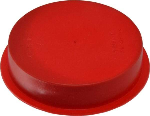 Caplugs - Press Fit Plug - 2 NPT" OD, Polyethylene, Red - Caliber Tooling