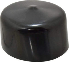 Caplugs - 1-5/8" ID, Stretchable Cap - 1" Long, Vinyl, Black - Caliber Tooling