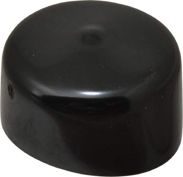 Caplugs - 1-11/16" ID, Stretchable Cap - 1" Long, Vinyl, Black - Caliber Tooling