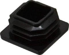 Caplugs - Square Head Plug - 1" OD, Polyethylene, Black - Caliber Tooling