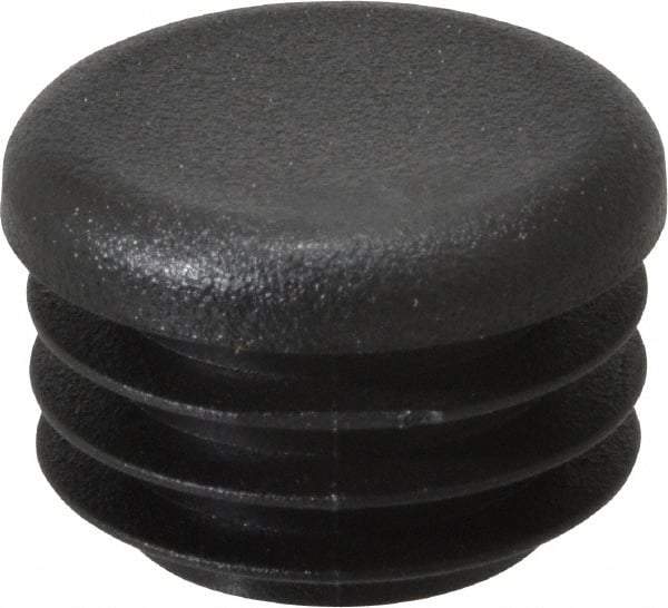 Caplugs - Round Head Plug - 7/8" OD, Polyethylene, Black - Caliber Tooling