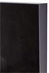 Made in USA - 1" Thick x 12" Wide x 1' Long, Polyurethane Sheet - Black, 80A Hardness - Caliber Tooling