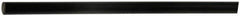 Made in USA - 1' Long, 1-1/8" Diam, Polyurethane Plastic Rod - 80A Hardness, Black - Caliber Tooling