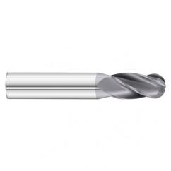 27/64 x 1 x 2-3/4 4 Flute Ball Nose  End Mill- Series 3200SD - Caliber Tooling