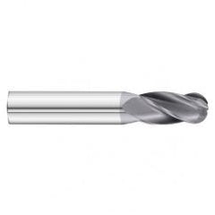 27/64 x 1 x 2-3/4 4 Flute Ball Nose  End Mill- Series 3200SD - Caliber Tooling