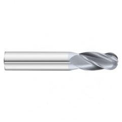 31/64 x 1 x 3 4 Flute Ball Nose  End Mill- Series 3200SD - Caliber Tooling