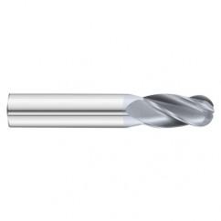 23/64 x 1 x 2-1/2 4 Flute Ball Nose  End Mill- Series 3200SD - Caliber Tooling